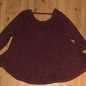 Oversized burnt orange top